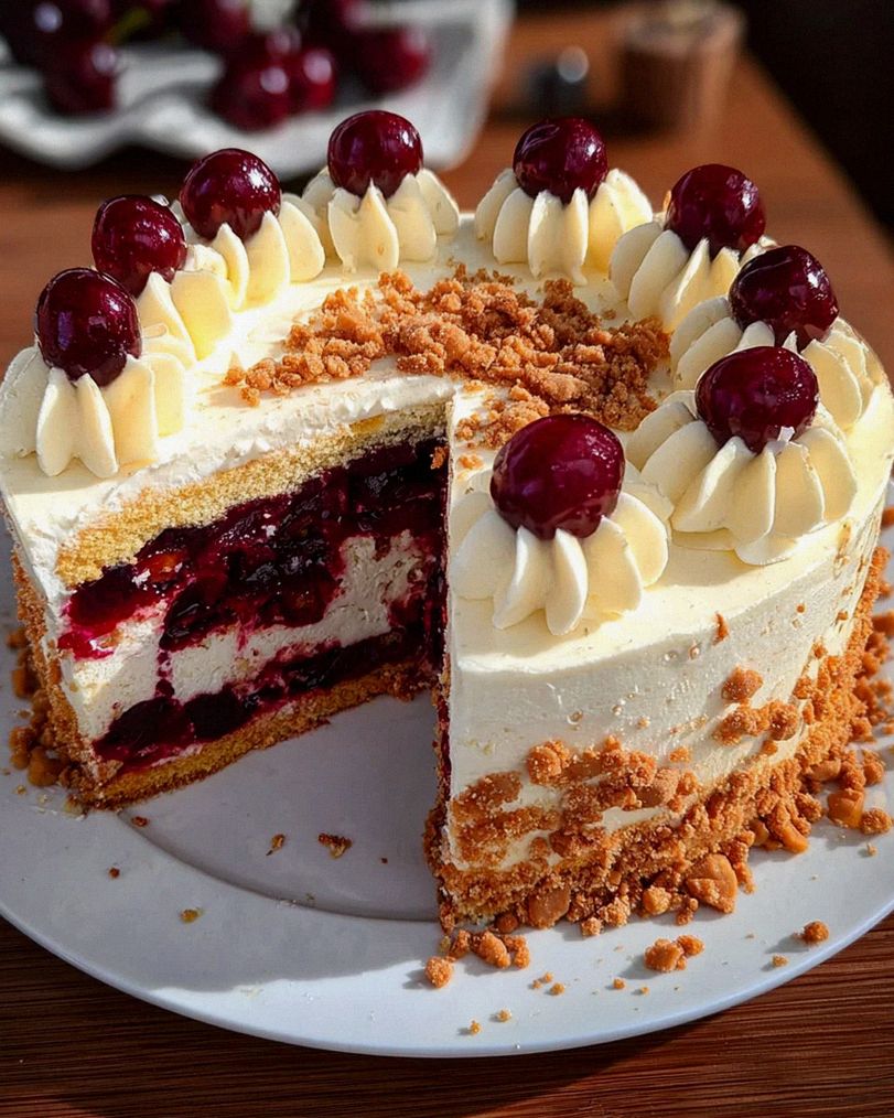 Spekulatius cherry juice Sahnetorte – Schritt 1