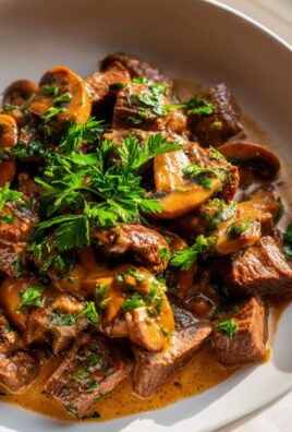 Weihnachtsmarkt Champignons mit Chili-Knoblauchbutter