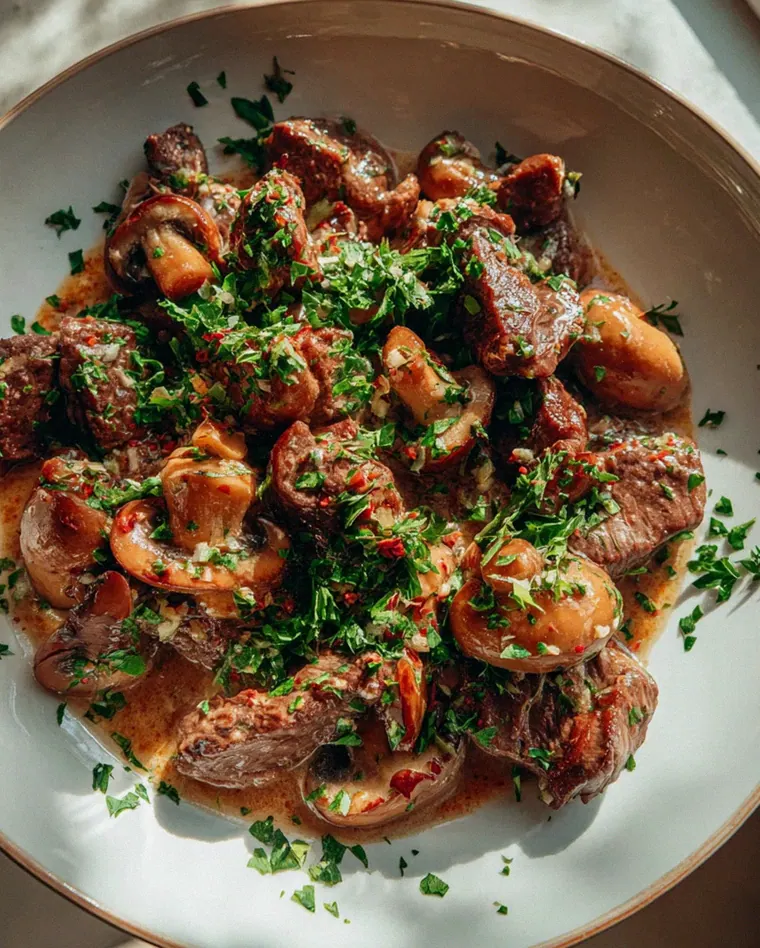 Weihnachtsmarkt Champignons mit Chili-Knoblauchbutter – Schritt 2