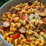 Würzige One Pot Pasta: Rinder-Krakauer & Paprika-Genuss!