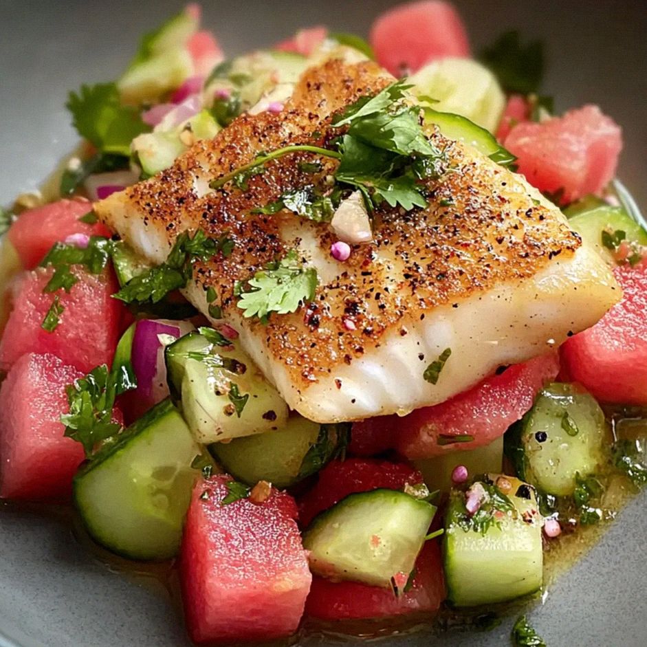 Zander Melonen Gurken Salat für den perfekten Sommer – Schritt 2