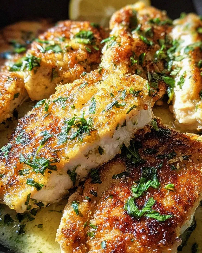 Zitronen Parmesan Pfannenhähnchen – Schritt 2